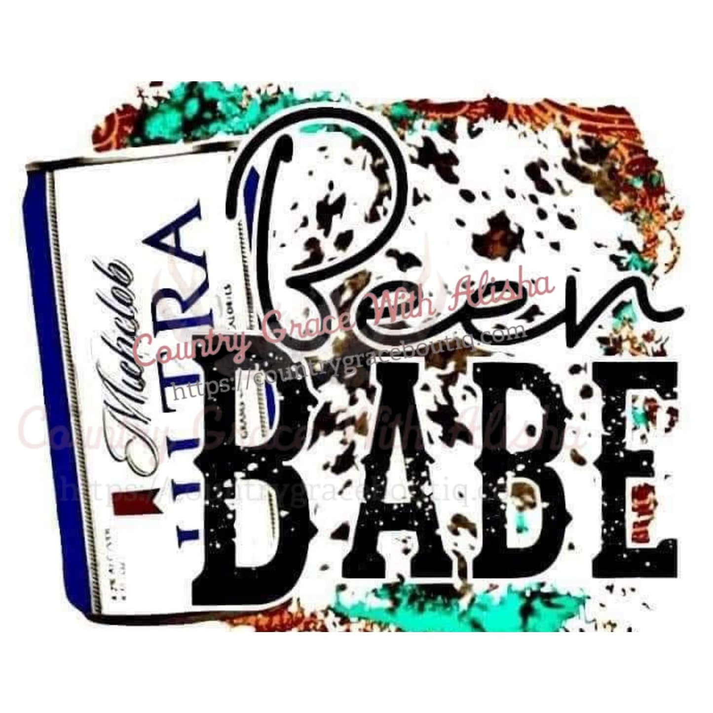 Beer Babe Sublimation Transfer - Sub $1.50 Country Grace 