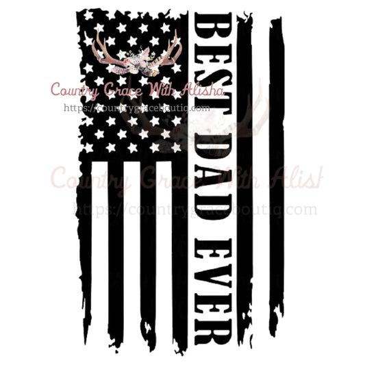 Best Dad Ever Flag Sublimation Transfer - Sub $1.50 Country 