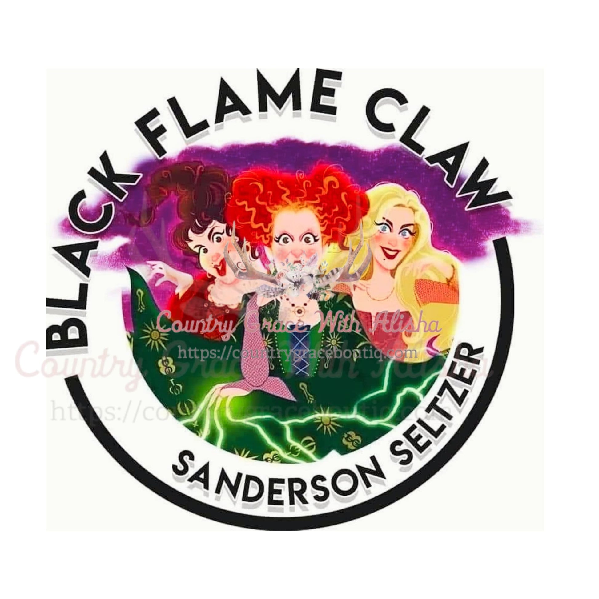 Black Flame Claw Sublimation Transfer - Sub $1.50 Country 