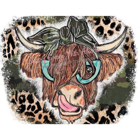 Camo Cow Sublimation Transfer - Sub $1.50 Country Grace With