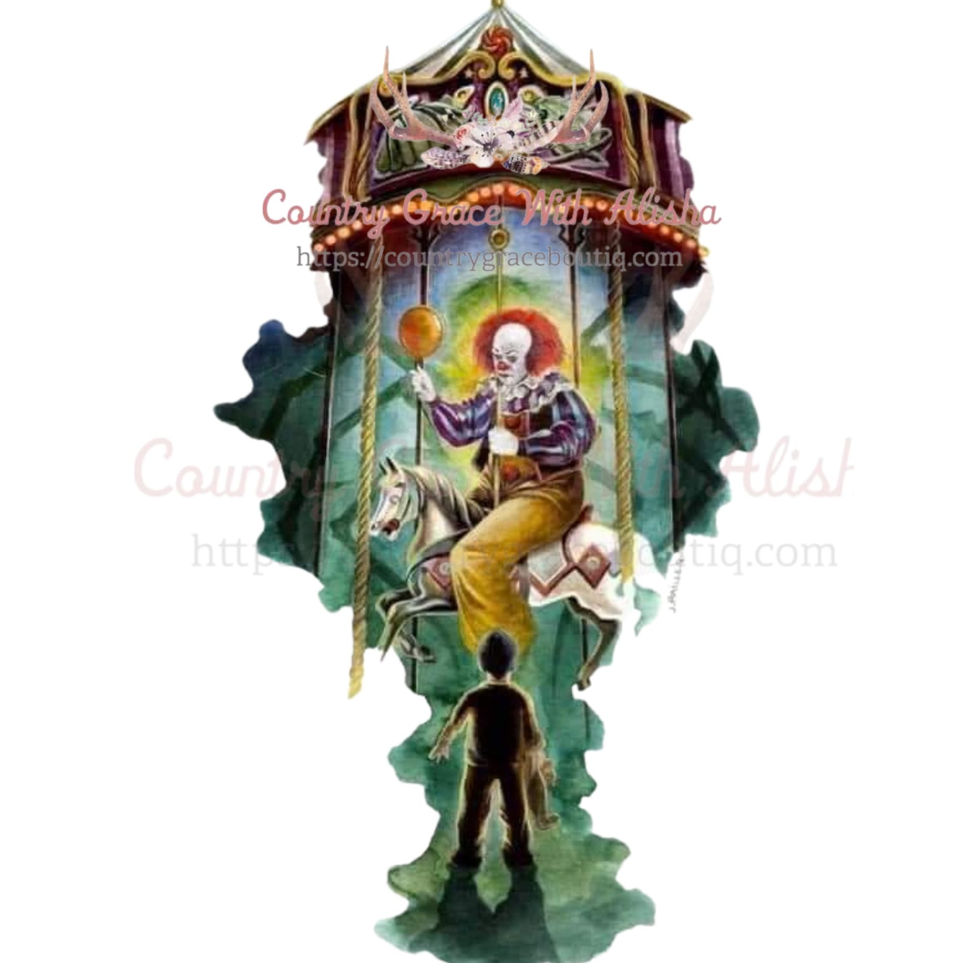 Clown Sublimation Transfer - Sub $1.50 Country Grace With 