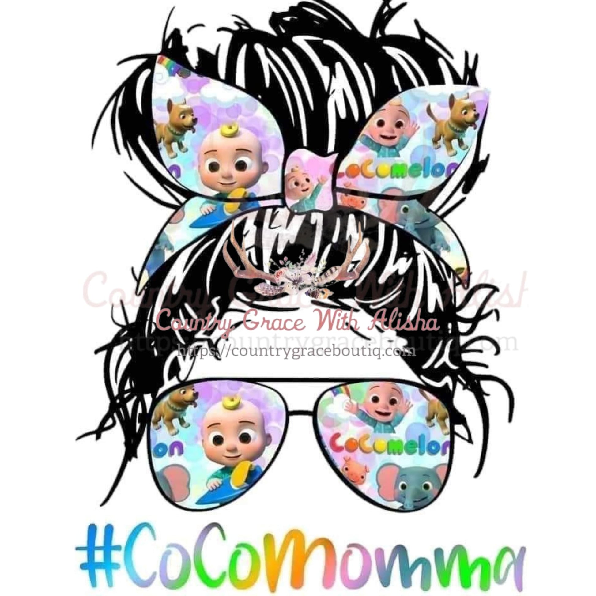 Cocomelon Momma Sublimation Transfer - Sub $1.50 Country 
