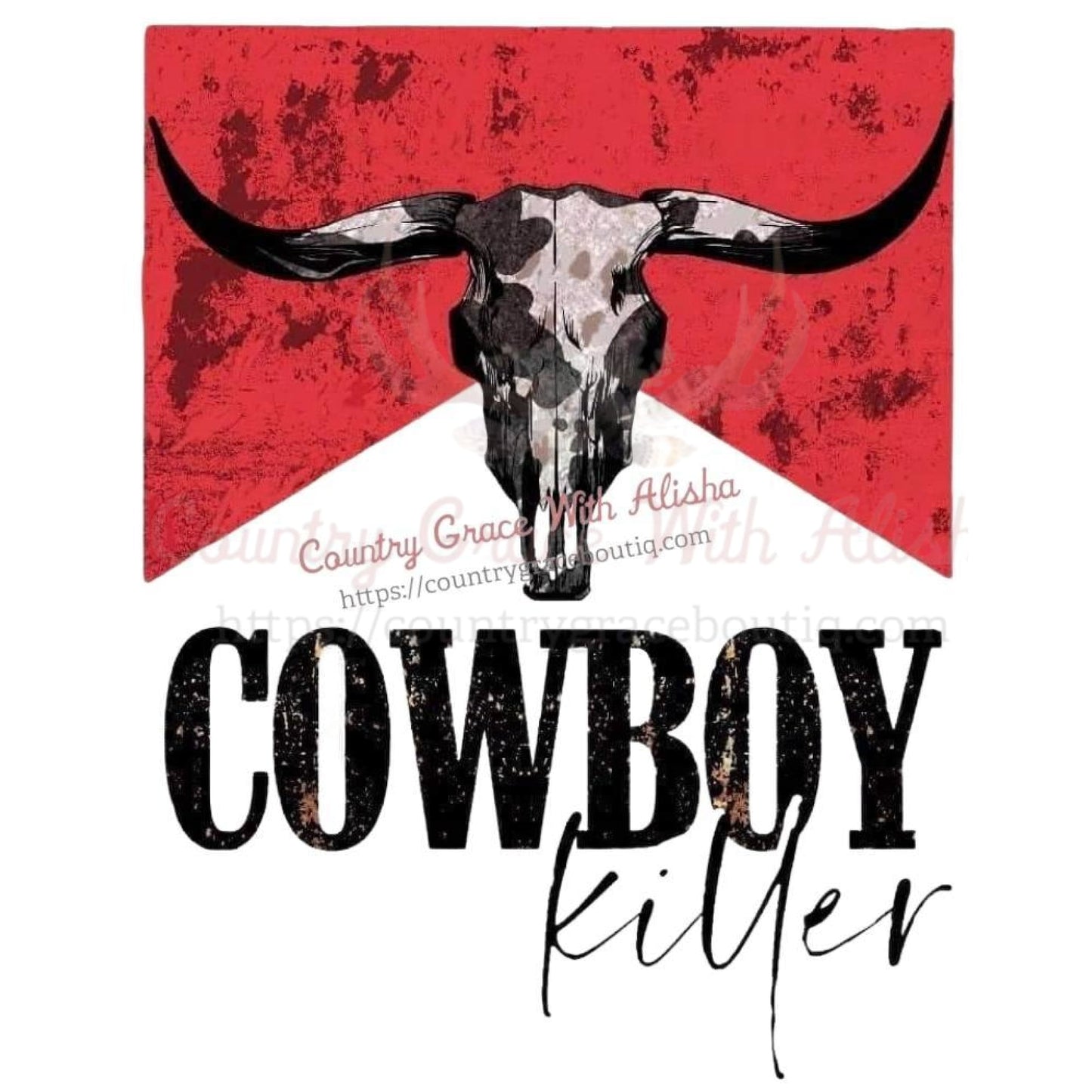 Cowboy Killer Sublimation Transfer - Sub $1.50 Country Grace