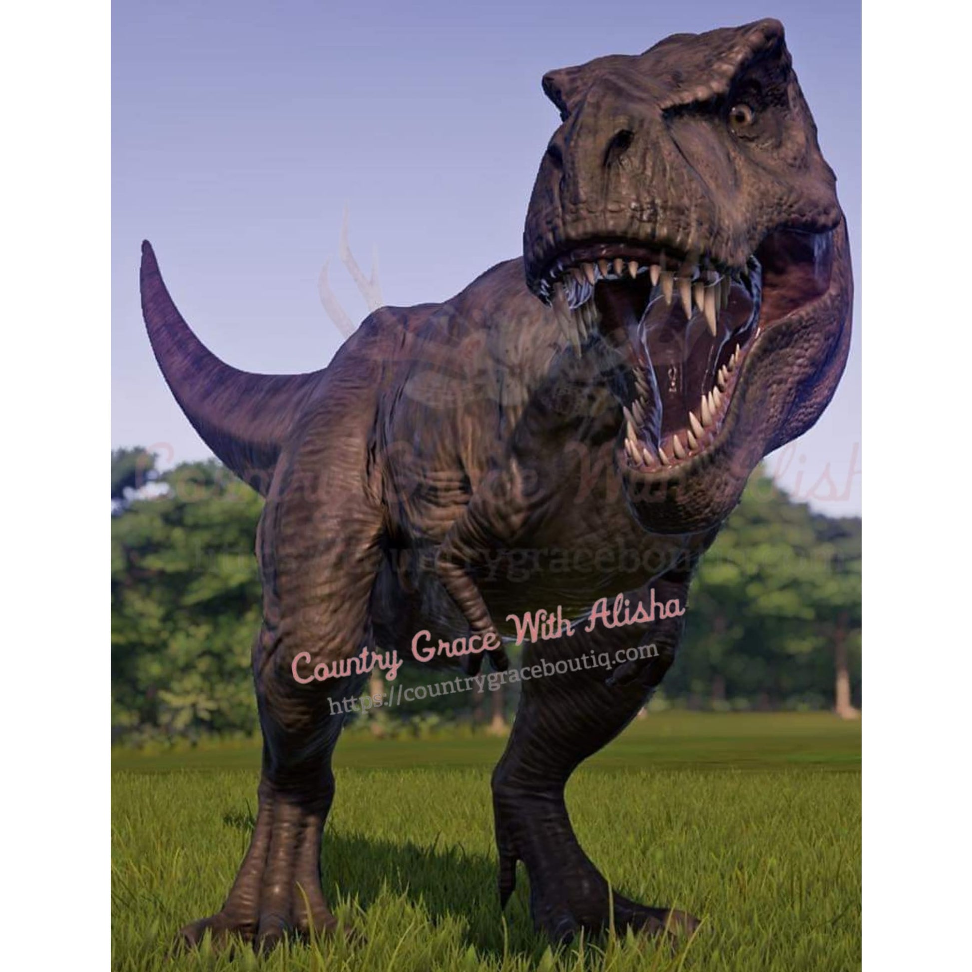 Dinosaur Full Page Sublimation Transfer - Sub $2.50 Country 