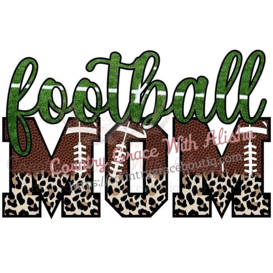 Football Mom Sublimation Transfer - Sub $1.50 Country Grace 