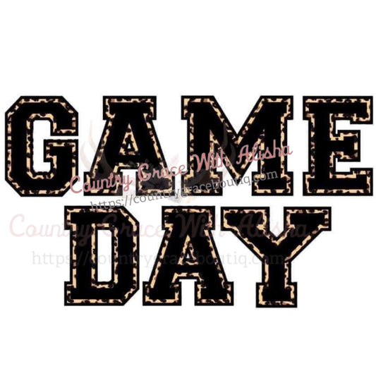 Game Day Leopard Sublimation Transfer - Sub $1.50 Country 