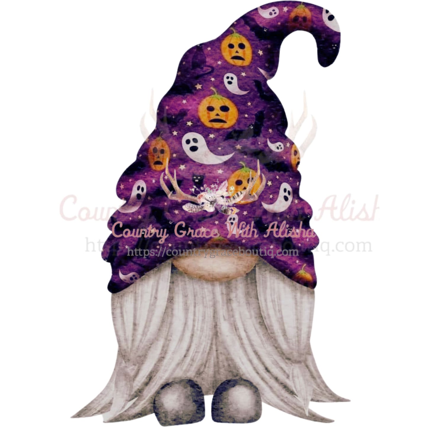 Gnome Halloween Sublimation Transfer - Sub $1.50 Country 