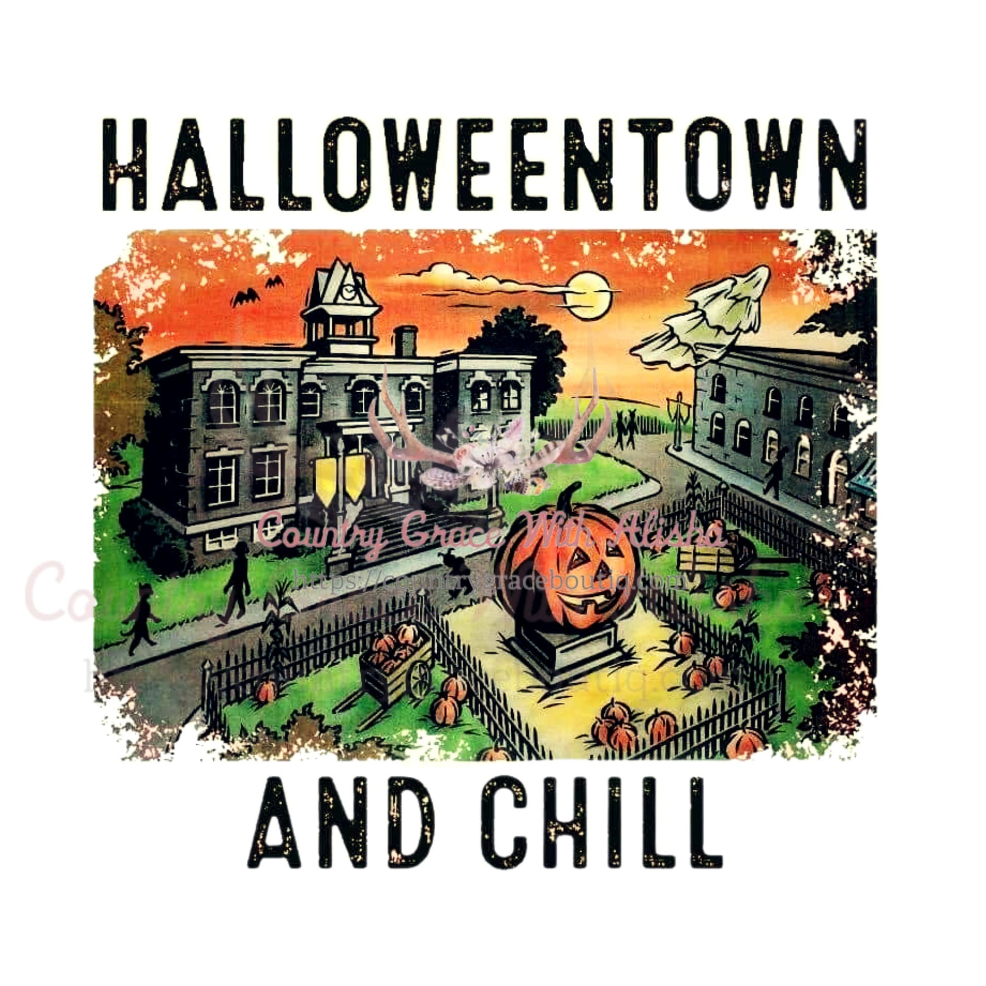 Halloween And Chill Sublimation Transfer - Sub $1.50 Country