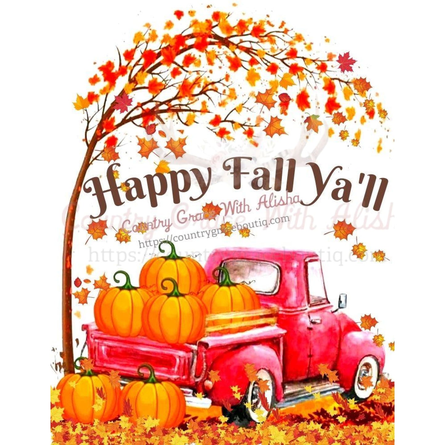 Happy Fall Yall Sublimation Transfer - Sub $1.50 Country 