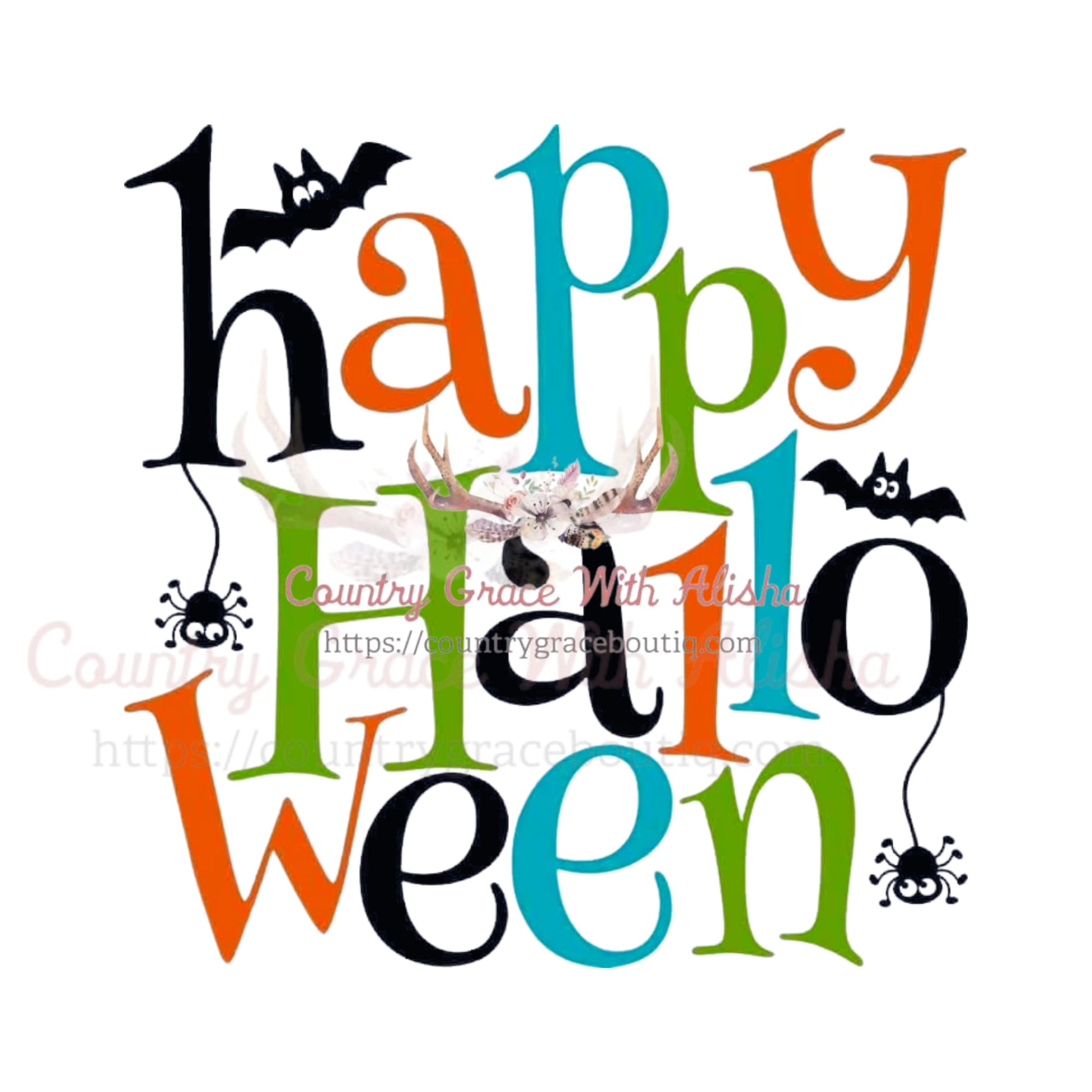 Happy Halloween Sublimation Transfer - Sub $1.50 Country 
