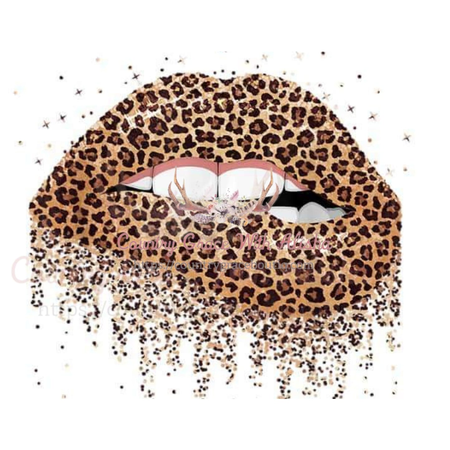 Leopard Lips Sublimation Transfer - Sub $1.50 Country Grace 