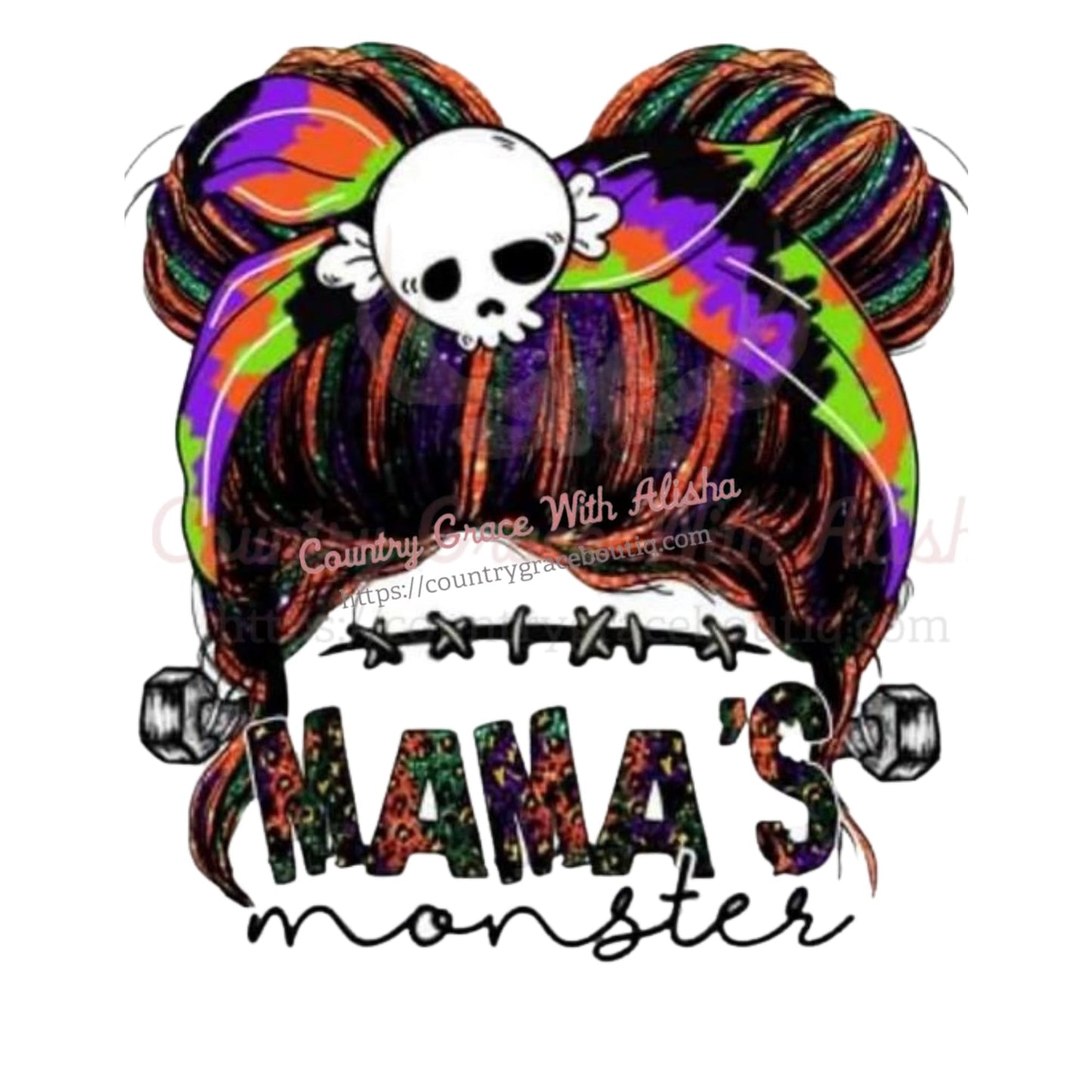Mama’s Monster Sublimation Transfer - Sub $1.50 Country 