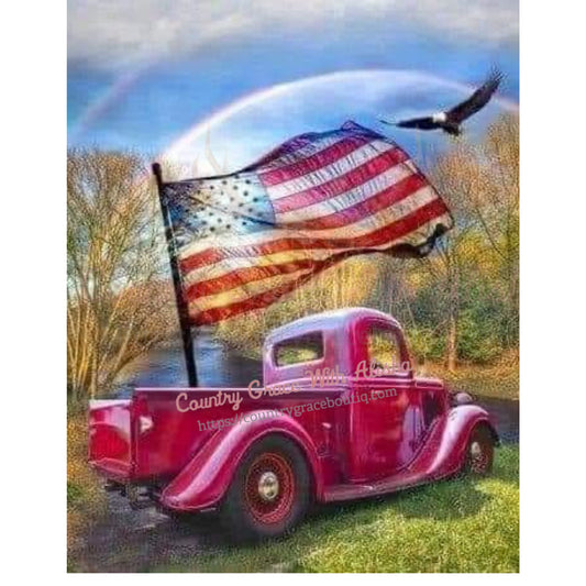Old Truck Full Page Sublimation Transfer - Sub $2.50 Country