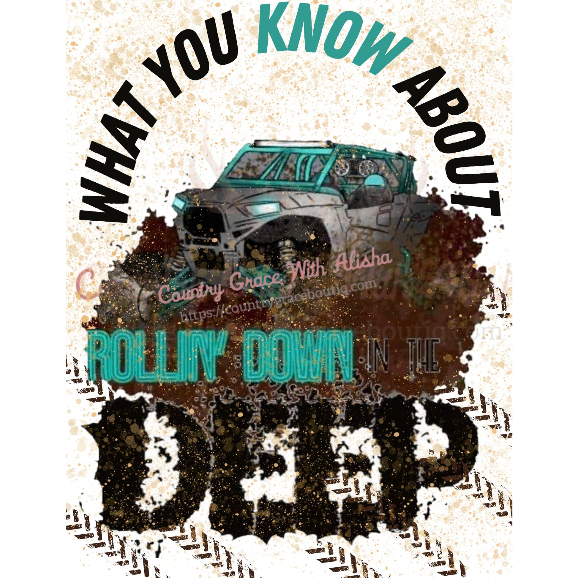 Rollin Down In The Deep Sublimation Transfer - Sub $1.50 
