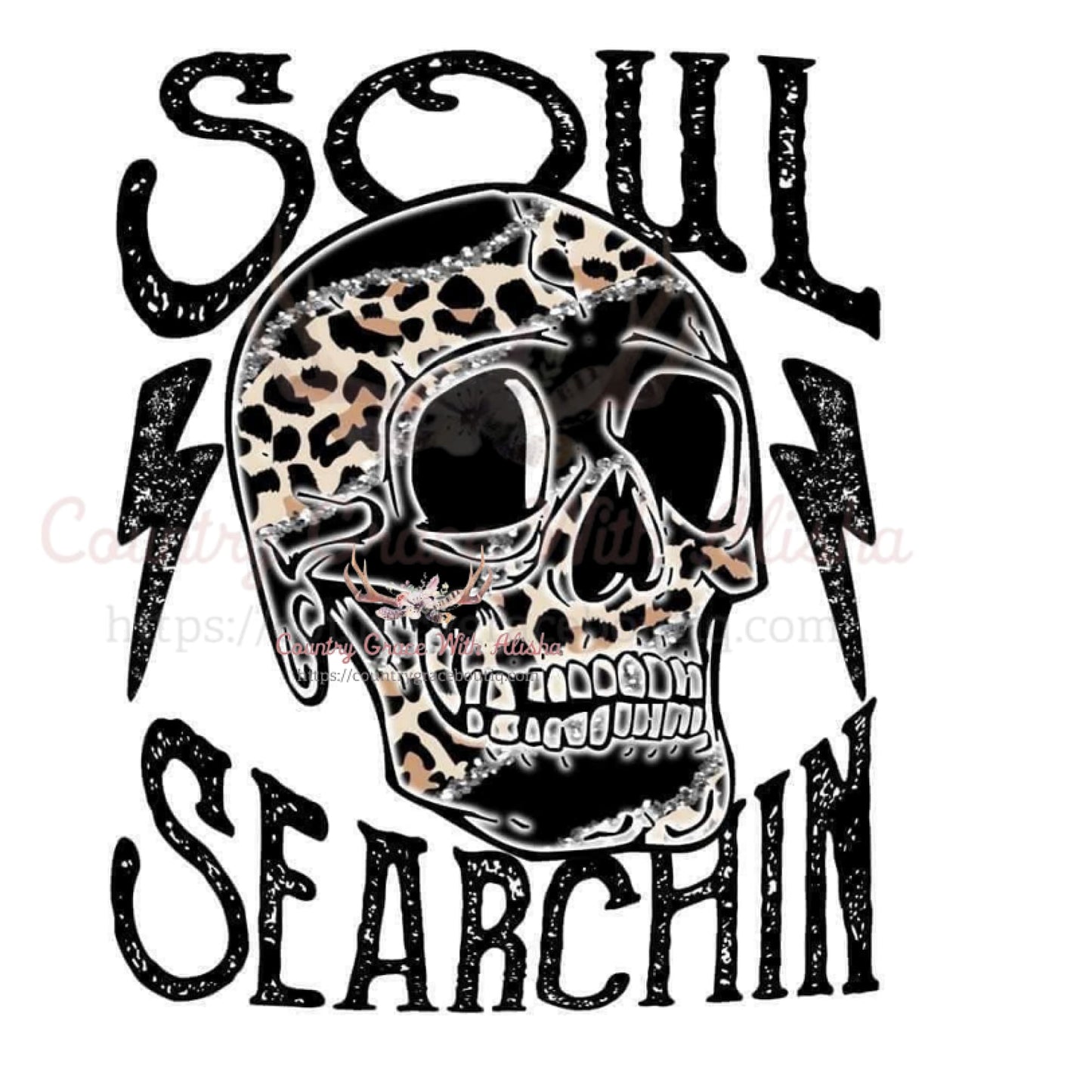 Soul Searchin Skull Sublimation Transfer - Sub $1.50 Country