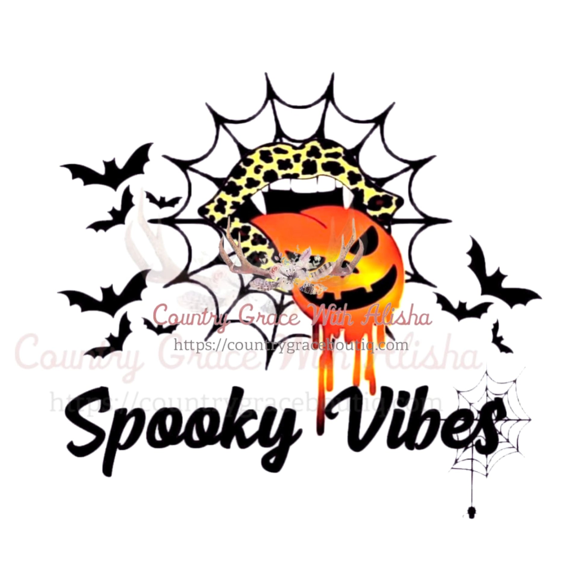 Spooky Vibes Sublimation Transfer - Sub $1.50 Country Grace 