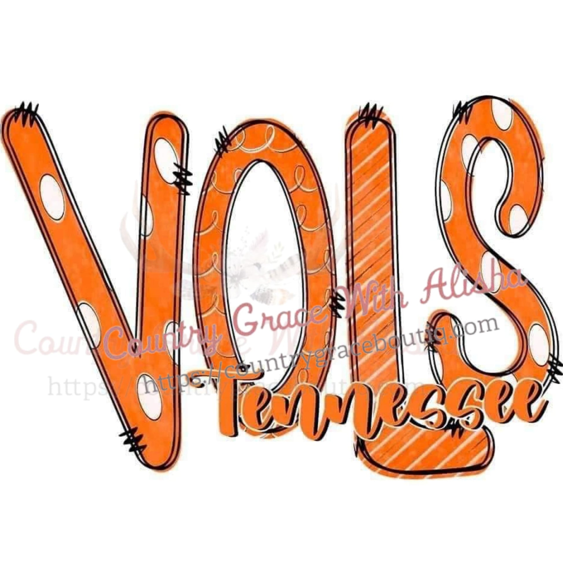 Tennessee Vols Sublimation Transfer - Sub $1.50 Country 