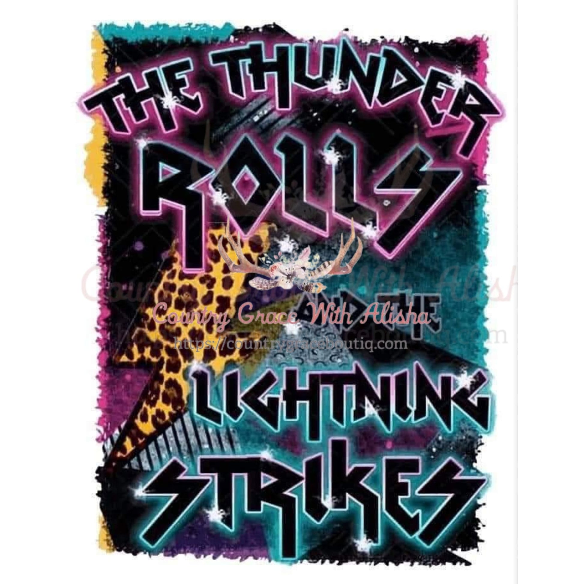 Thunder Rolls Sublimation Transfer - Sub $1.50 Country Grace