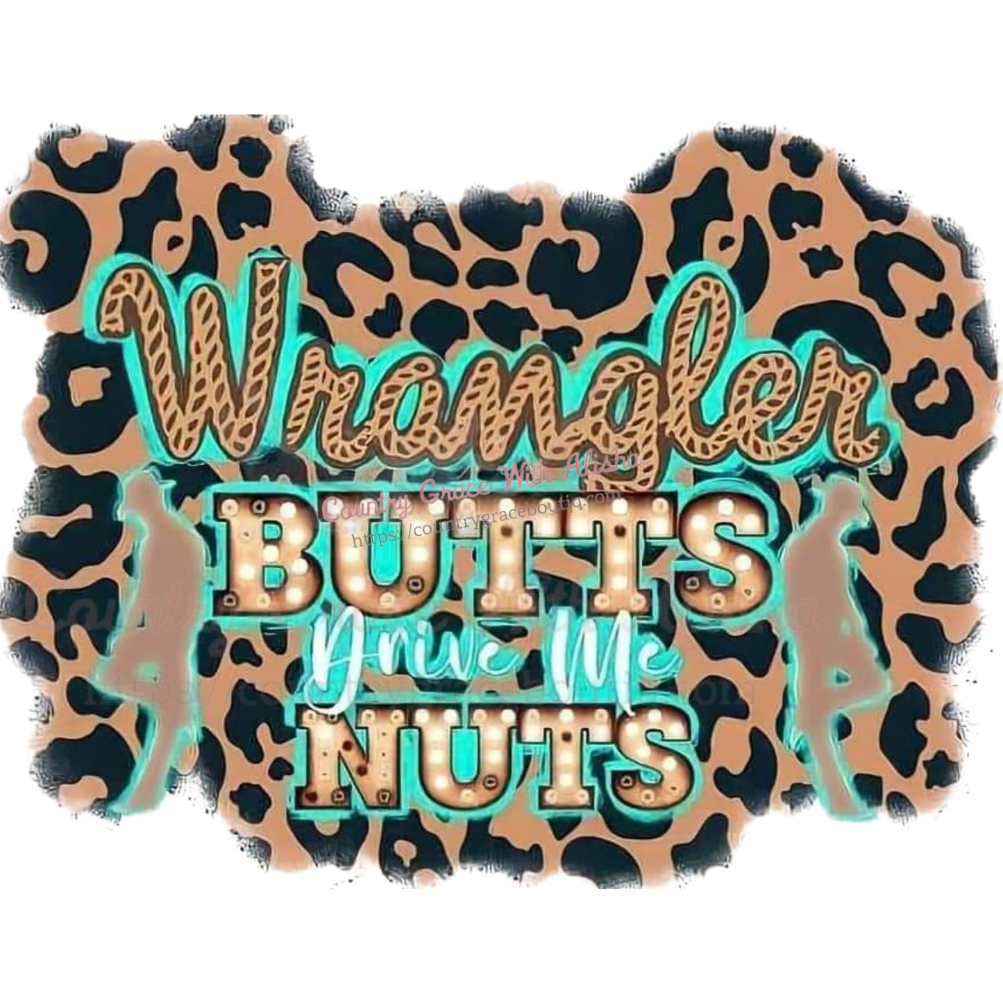 Wrangler Butts Sublimation Transfer - Sub $1.50 Country 